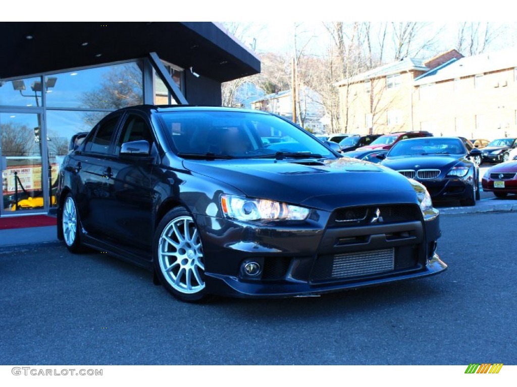 2008 Lancer Evolution GSR - Graphite Gray Pearl / Black photo #1