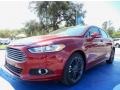 2014 Ruby Red Ford Fusion SE EcoBoost  photo #1