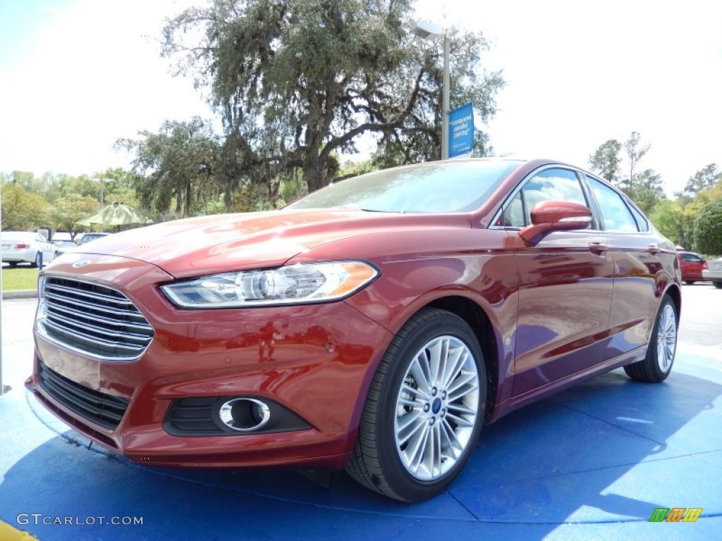 Sunset 2014 Ford Fusion SE EcoBoost Exterior Photo #91765865