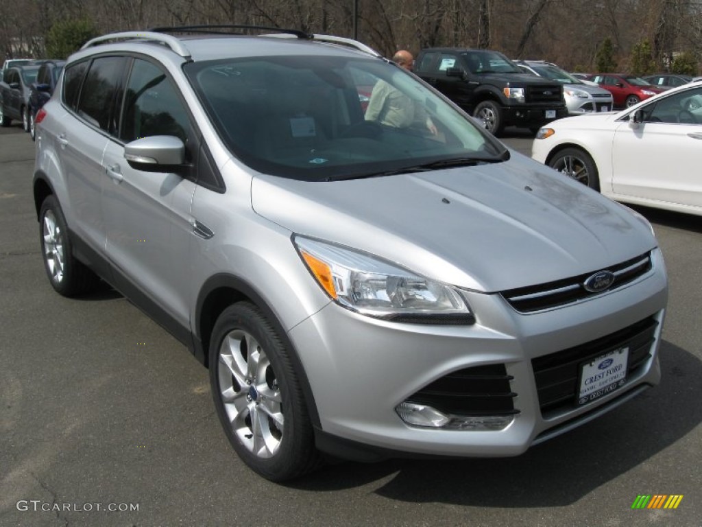 2014 Escape Titanium 2.0L EcoBoost 4WD - Ingot Silver / Medium Light Stone photo #1