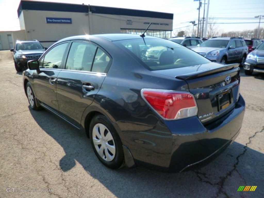 2013 Impreza 2.0i 4 Door - Dark Gray Metallic / Black photo #9