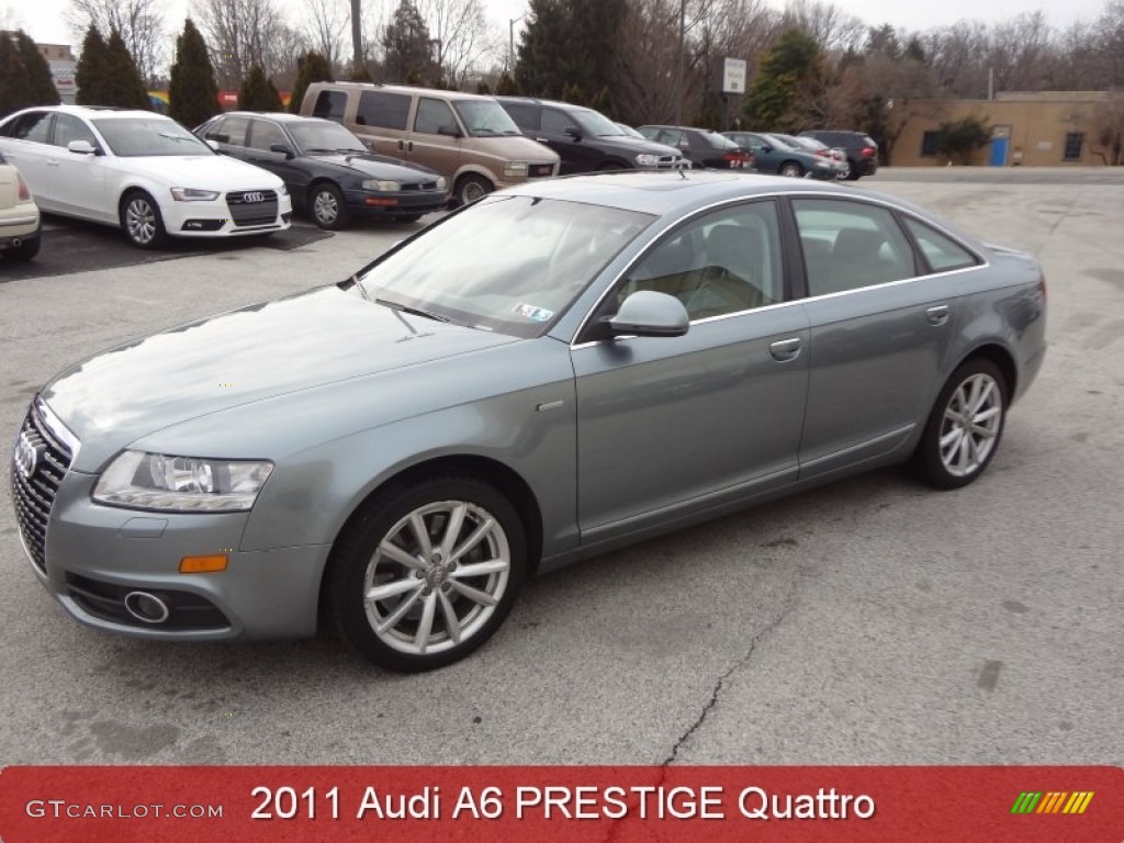 2011 A6 3.0T quattro Sedan - Quartz Grey Metallic / Light Gray photo #1