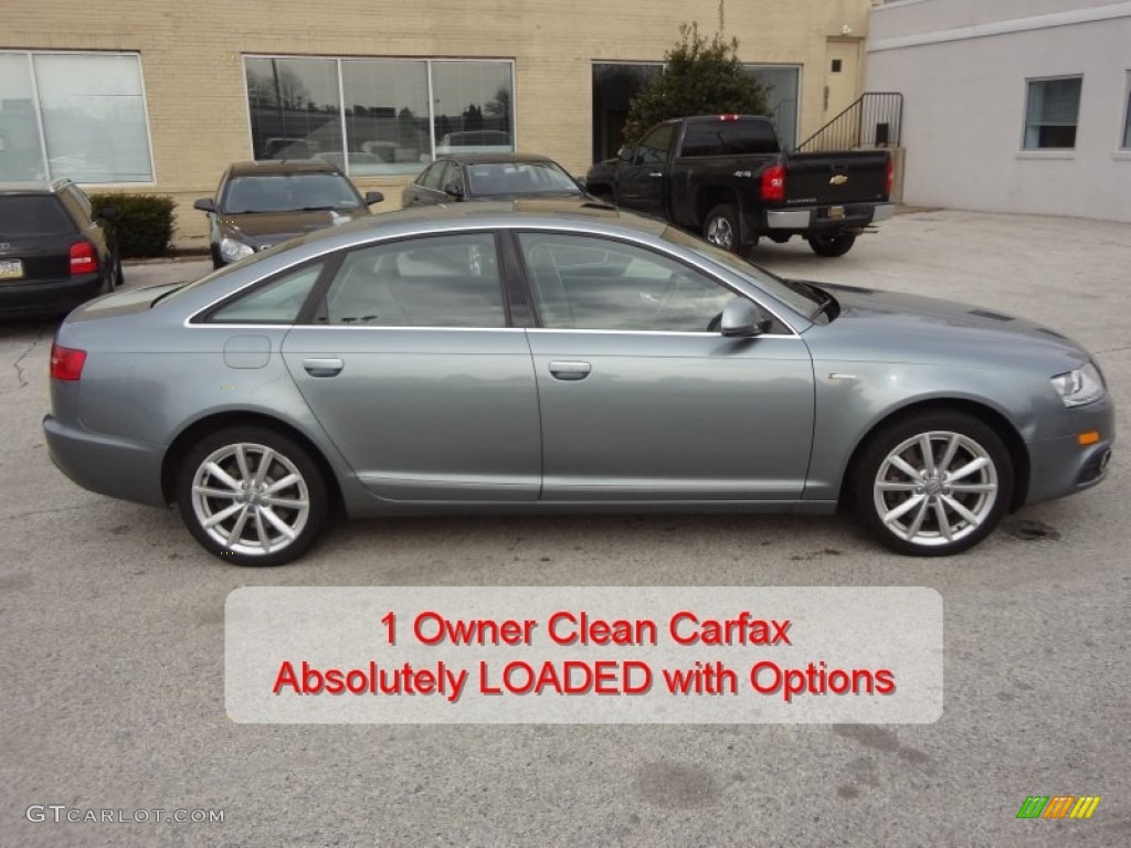 2011 A6 3.0T quattro Sedan - Quartz Grey Metallic / Light Gray photo #2