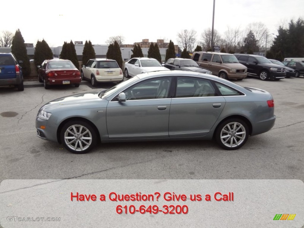 2011 A6 3.0T quattro Sedan - Quartz Grey Metallic / Light Gray photo #7