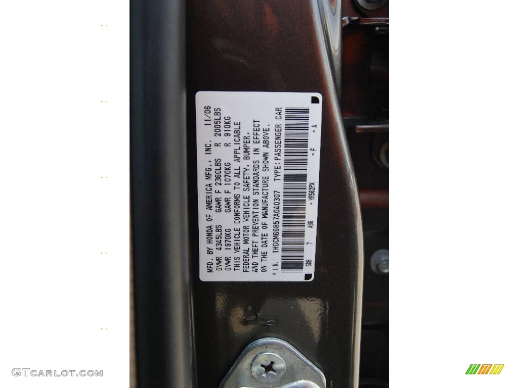 2007 Accord EX-L V6 Sedan - Carbon Bronze Pearl / Ivory photo #38