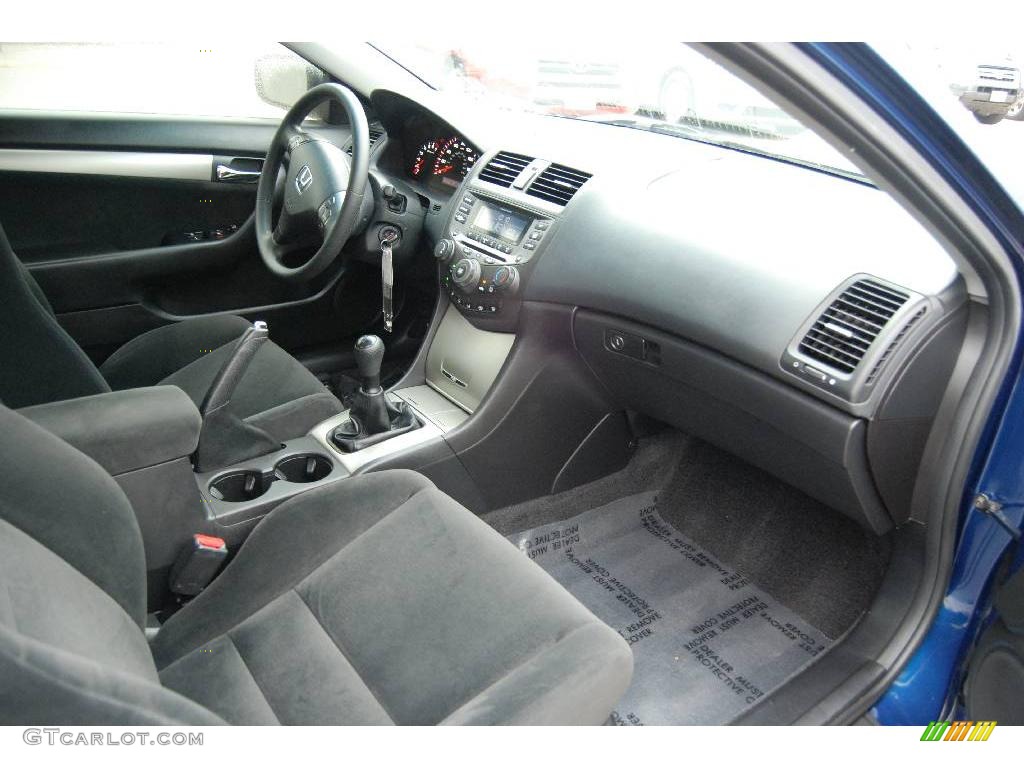2007 Accord EX Coupe - Sapphire Blue Pearl / Black photo #23