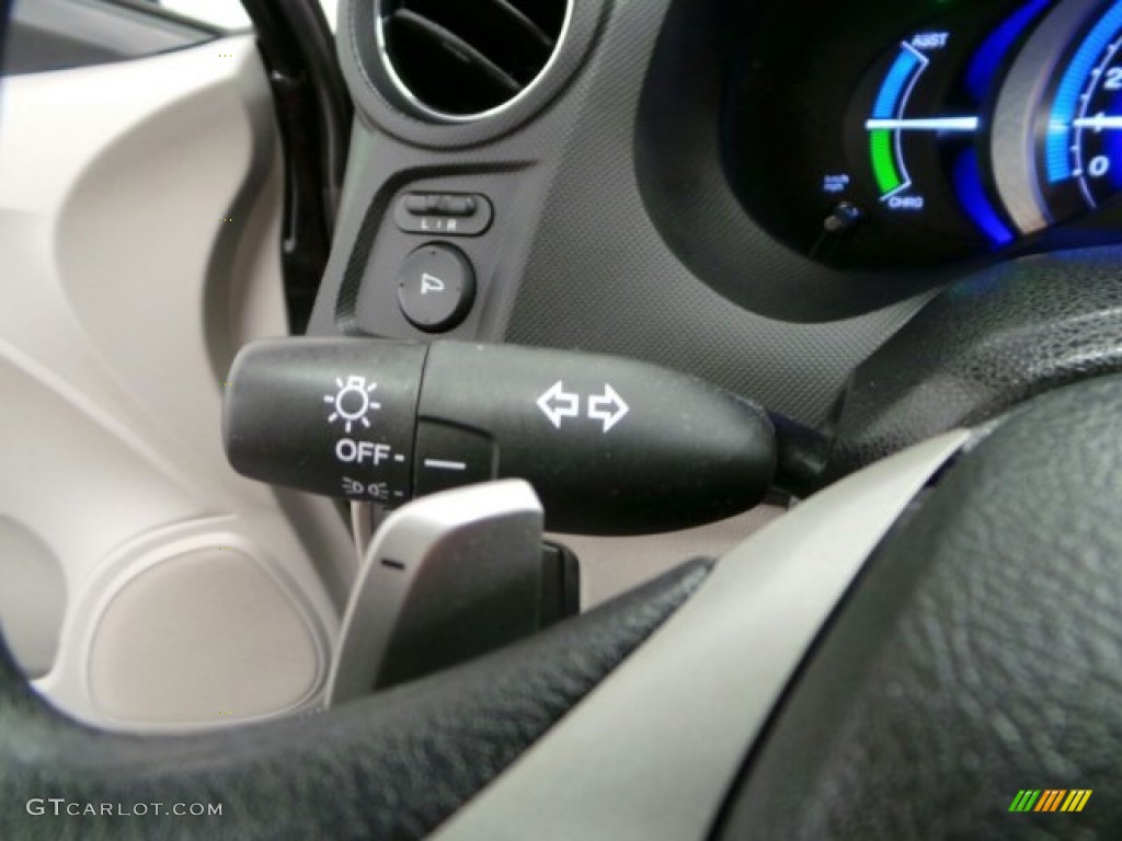 2011 Insight Hybrid EX - Crystal Black Pearl / Gray photo #20