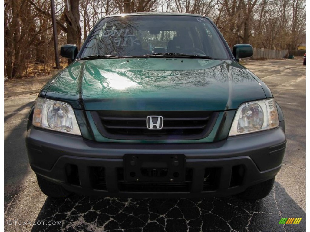 2001 CR-V EX 4WD - Clover Green Pearl / Dark Gray photo #2