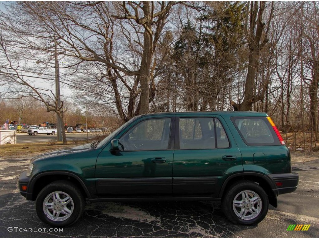 2001 CR-V EX 4WD - Clover Green Pearl / Dark Gray photo #3