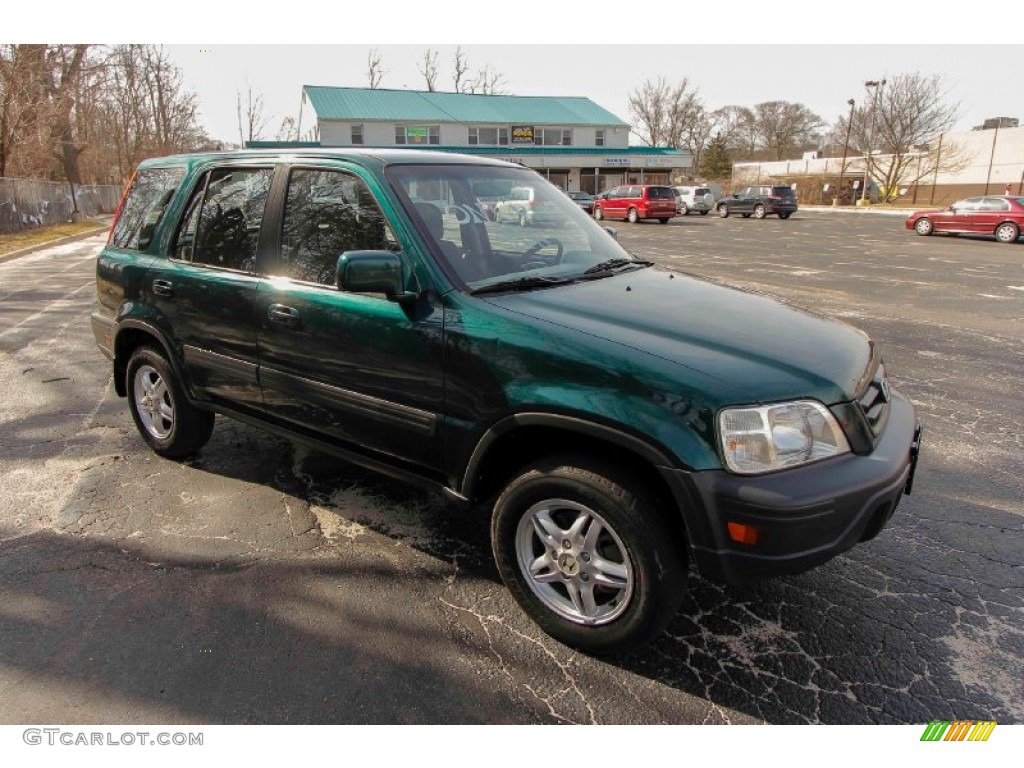 2001 CR-V EX 4WD - Clover Green Pearl / Dark Gray photo #8