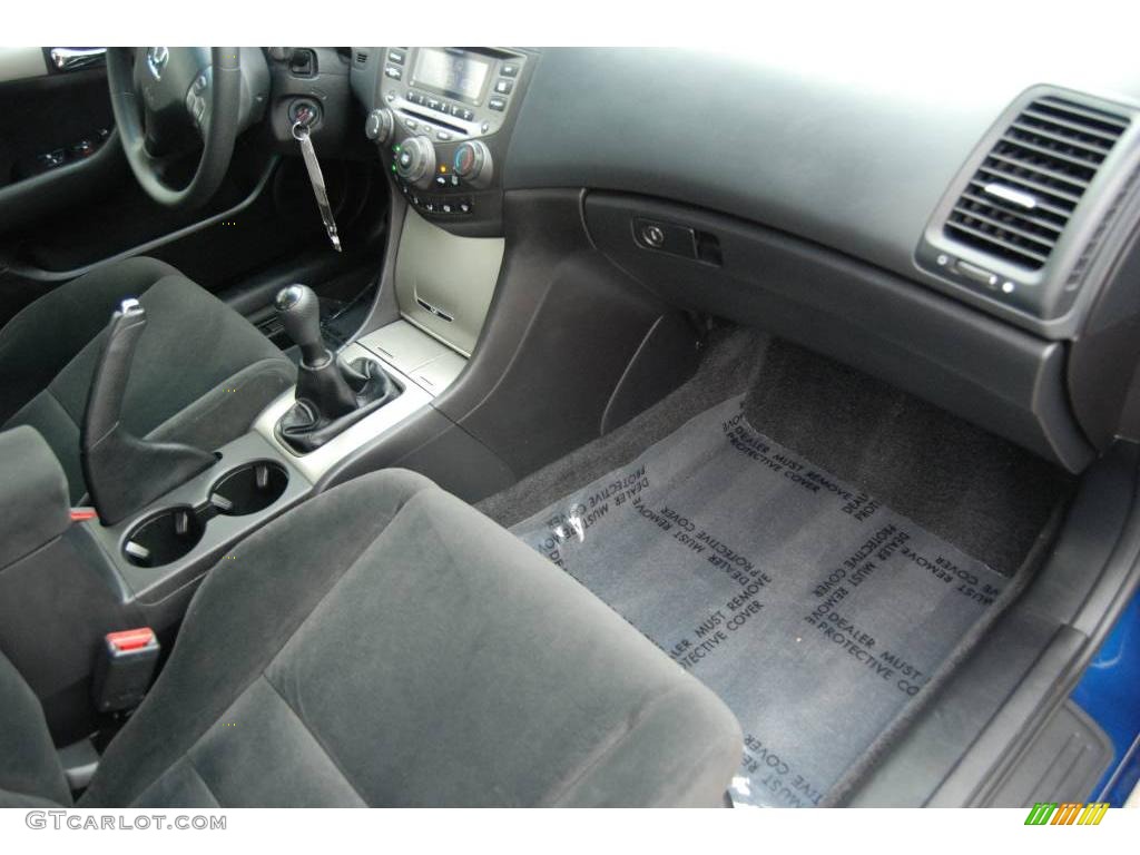 2007 Accord EX Coupe - Sapphire Blue Pearl / Black photo #26