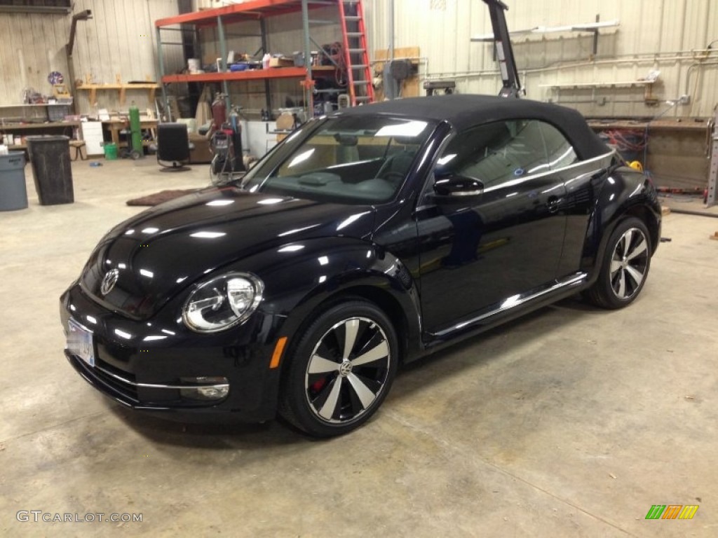 2013 Beetle Turbo Convertible - Deep Black Pearl Metallic / Titan Black photo #1