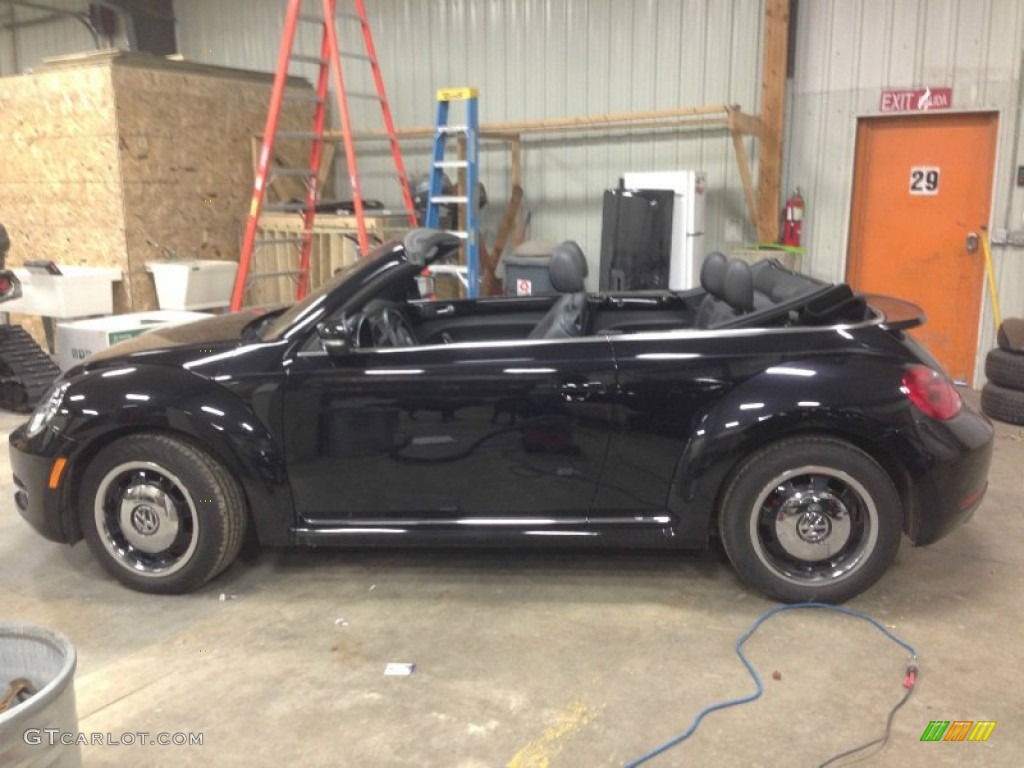 2013 Beetle Turbo Convertible - Deep Black Pearl Metallic / Titan Black photo #2