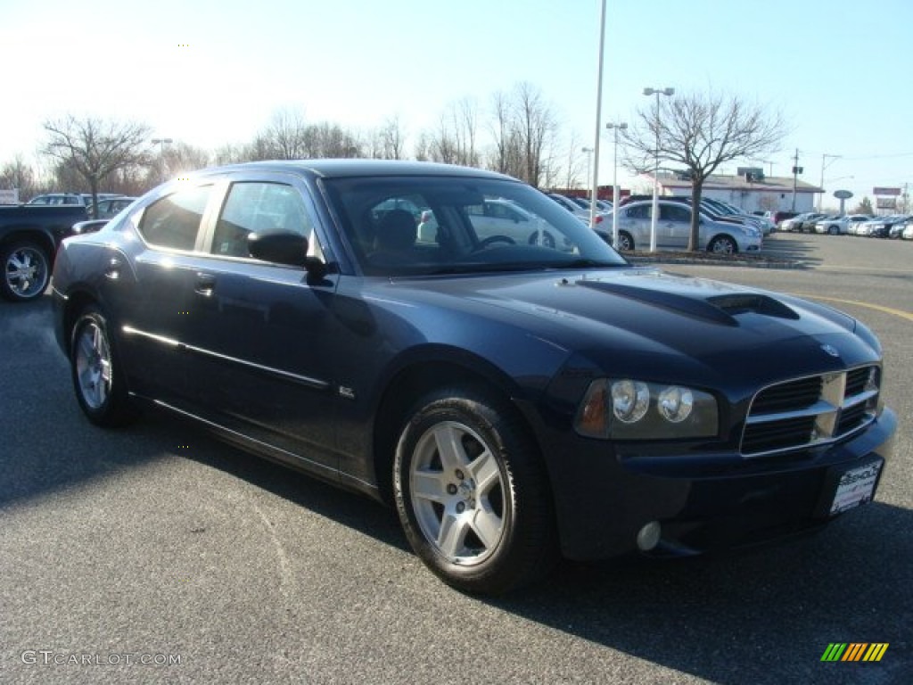 2006 Charger SXT - Midnight Blue Pearl / Dark Slate Gray/Light Graystone photo #3