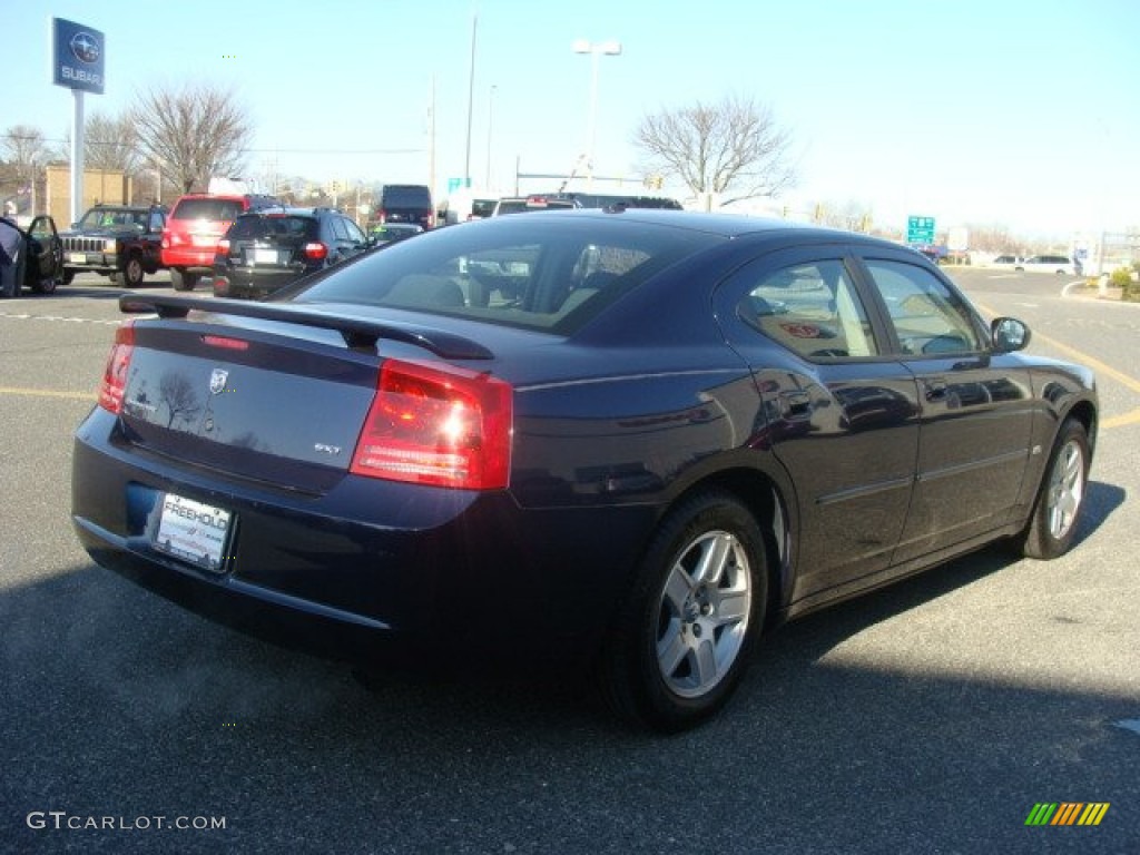 2006 Charger SXT - Midnight Blue Pearl / Dark Slate Gray/Light Graystone photo #4