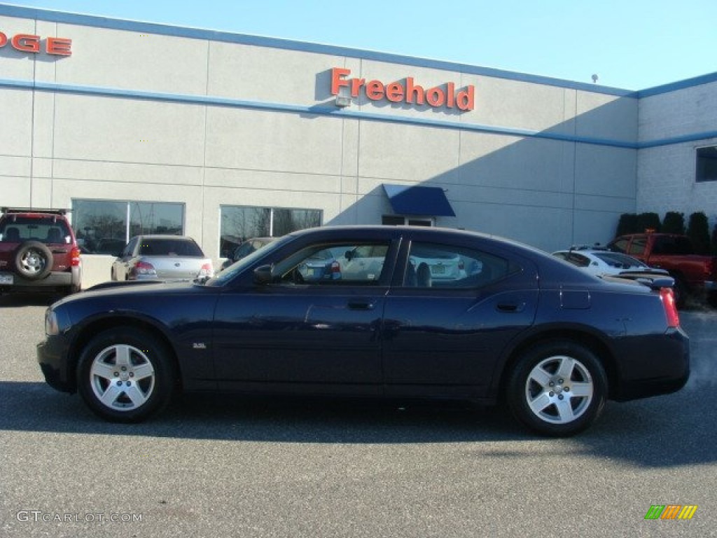 2006 Charger SXT - Midnight Blue Pearl / Dark Slate Gray/Light Graystone photo #8
