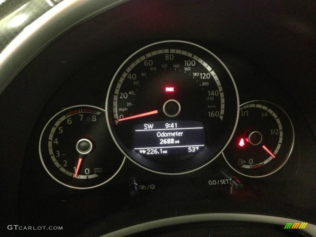 2013 Volkswagen Beetle Turbo Convertible Gauges Photo #91777205