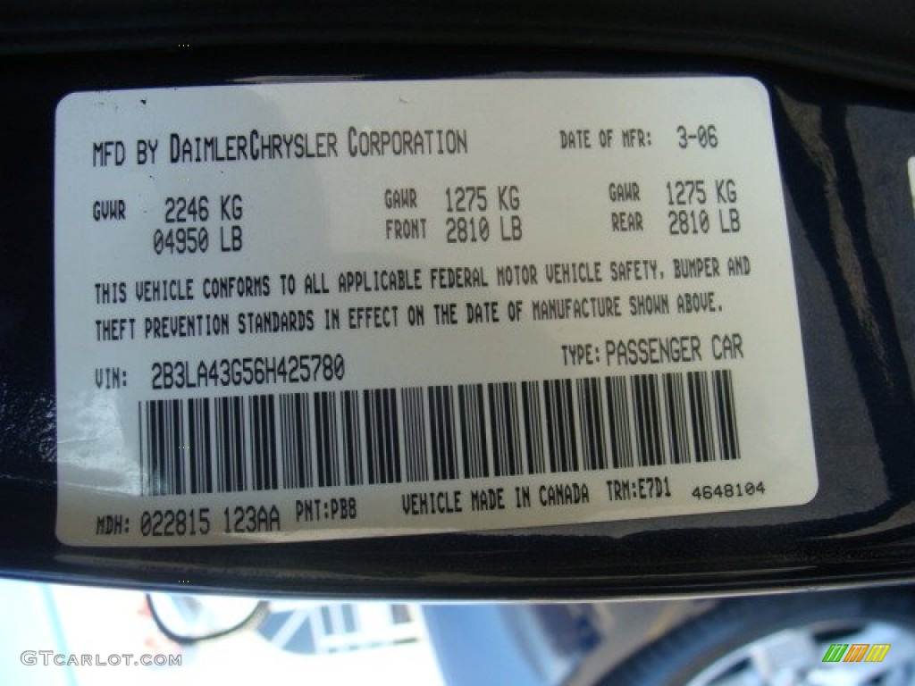 2006 Charger SXT - Midnight Blue Pearl / Dark Slate Gray/Light Graystone photo #22