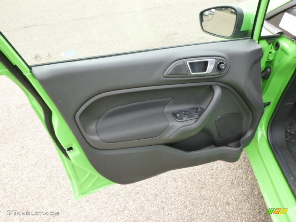 2014 Fiesta SE Hatchback - Green Envy / Charcoal Black photo #11