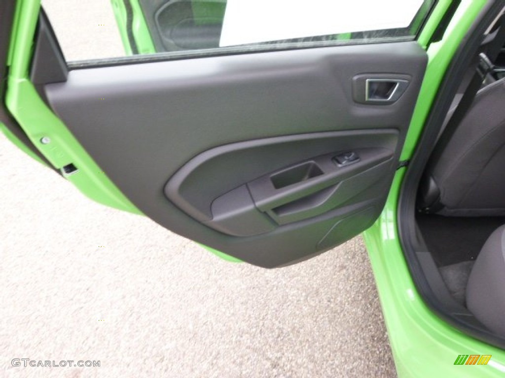 2014 Fiesta SE Hatchback - Green Envy / Charcoal Black photo #13