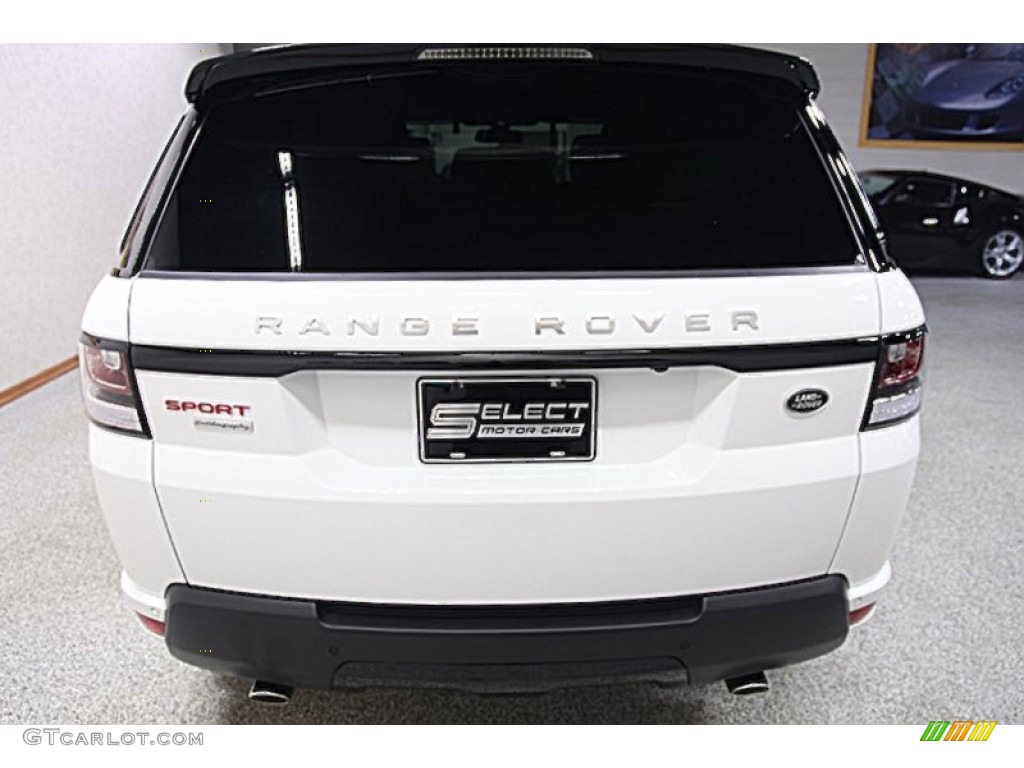 2014 Range Rover Sport Autobiography - Fuji White / Ebony/Pimento Autobiography Two Tone photo #5