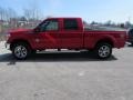 Vermillion Red 2011 Ford F250 Super Duty Lariat Crew Cab 4x4