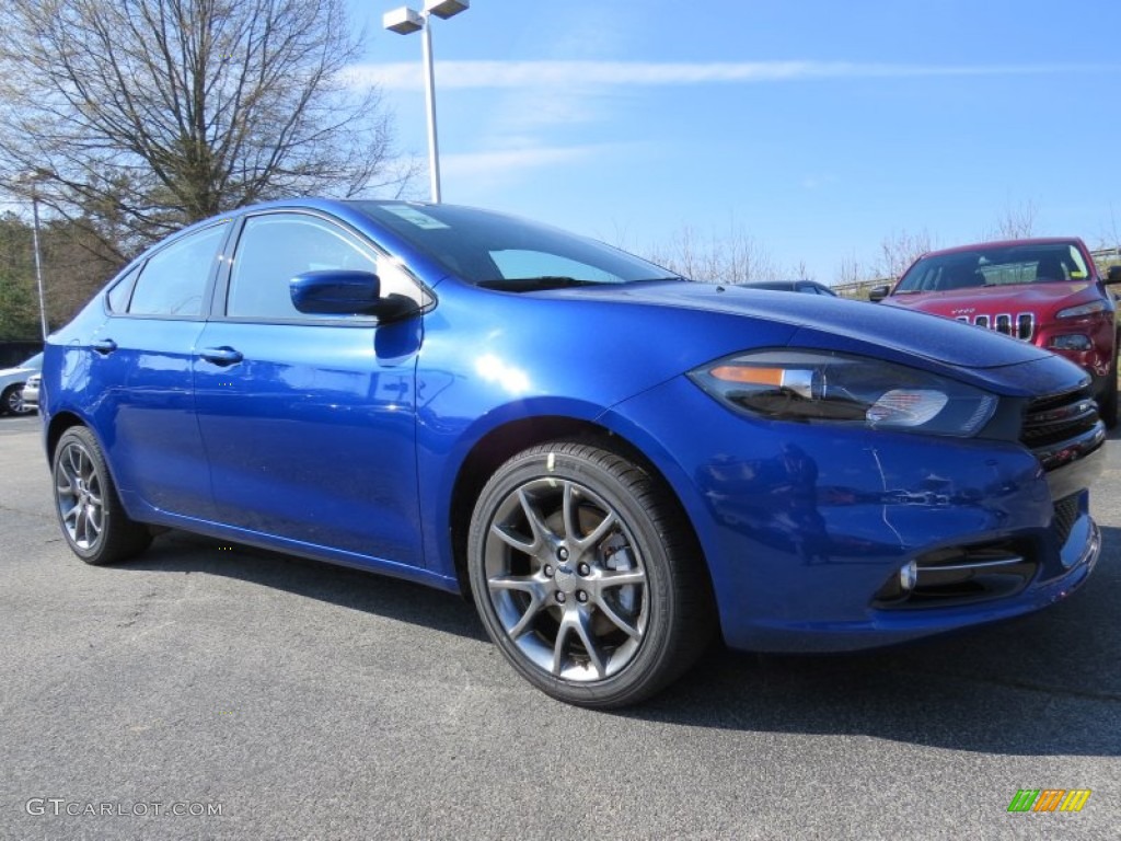 Blue Streak Pearl Coat 2014 Dodge Dart SXT Exterior Photo #91782431