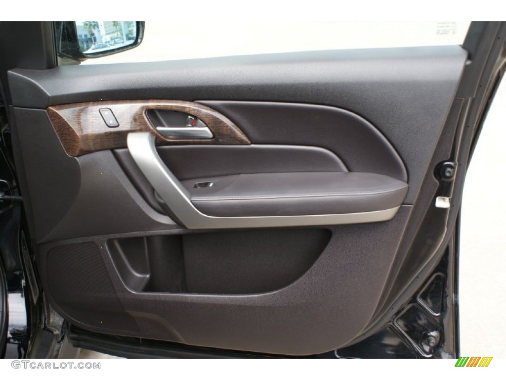 2012 Acura MDX SH-AWD Technology Ebony Door Panel Photo #91783274