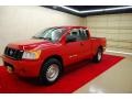 2009 Red Alert Nissan Titan XE King Cab  photo #3