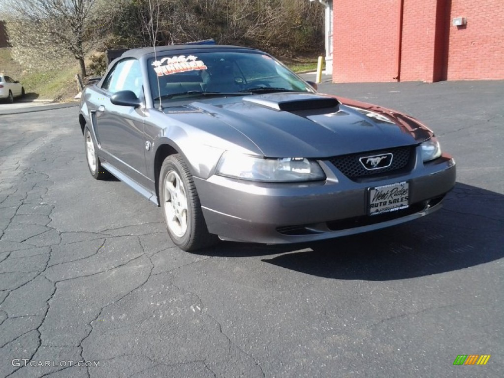 2004 Mustang V6 Convertible - Dark Shadow Grey Metallic / Medium Graphite photo #1