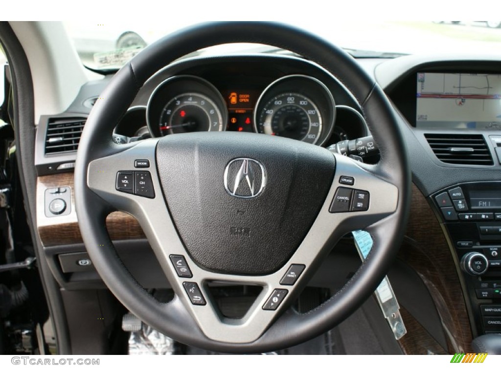 2012 Acura MDX SH-AWD Technology Steering Wheel Photos
