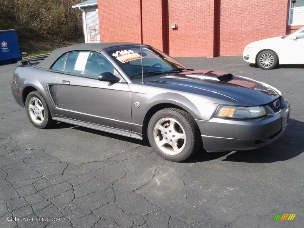 2004 Mustang V6 Convertible - Dark Shadow Grey Metallic / Medium Graphite photo #3