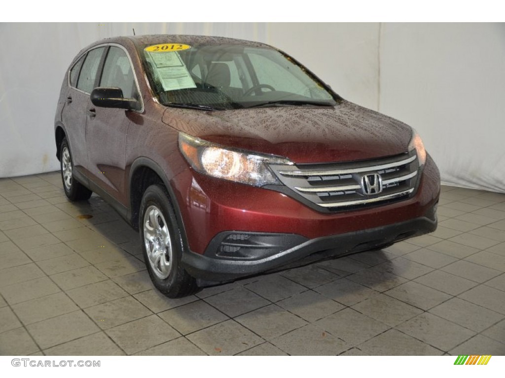 2012 CR-V LX - Basque Red Pearl II / Gray photo #1