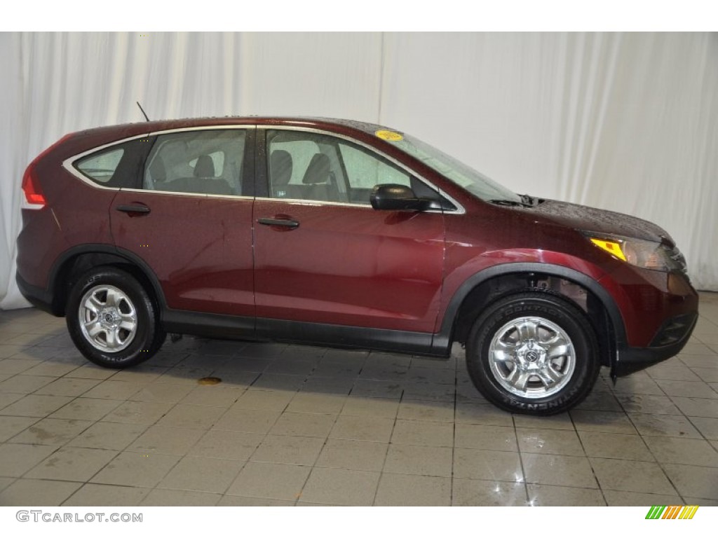 2012 CR-V LX - Basque Red Pearl II / Gray photo #5