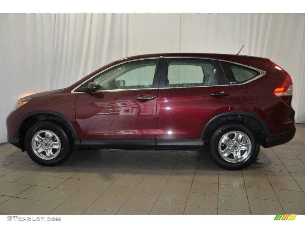 2012 CR-V LX - Basque Red Pearl II / Gray photo #10