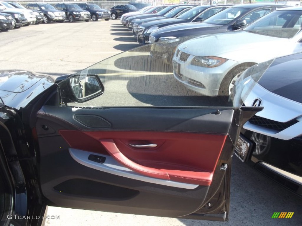 2014 6 Series 640i xDrive Gran Coupe - Black Sapphire Metallic / Vermilion Red photo #32