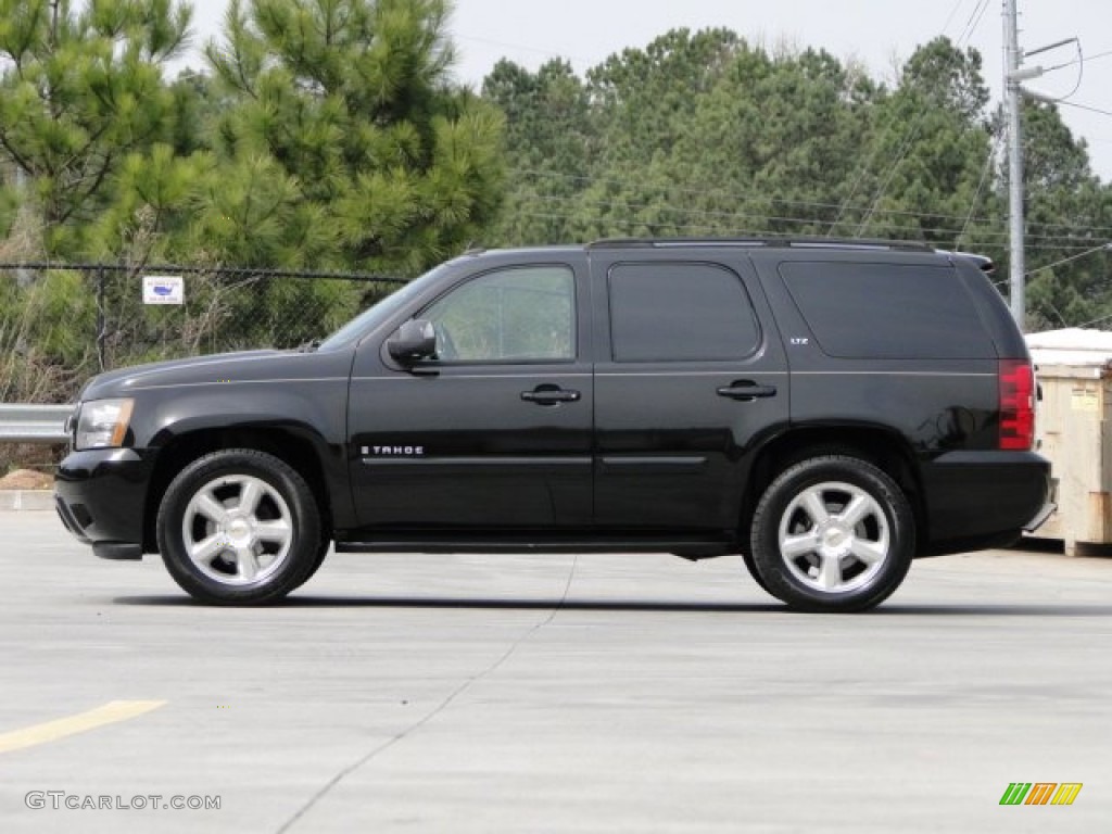 2007 Tahoe LT - Black / Light Cashmere/Ebony photo #9