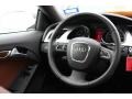 2011 Audi A5 Cinnamon Brown Interior Steering Wheel Photo