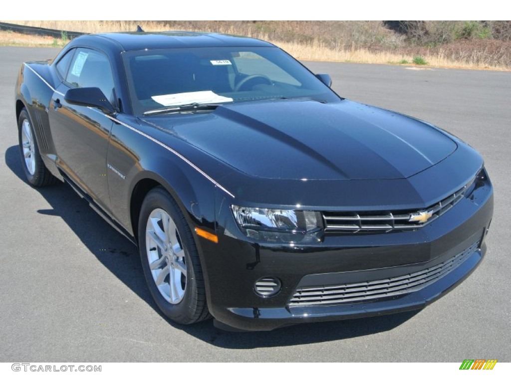 2014 Camaro LS Coupe - Black / Black photo #1