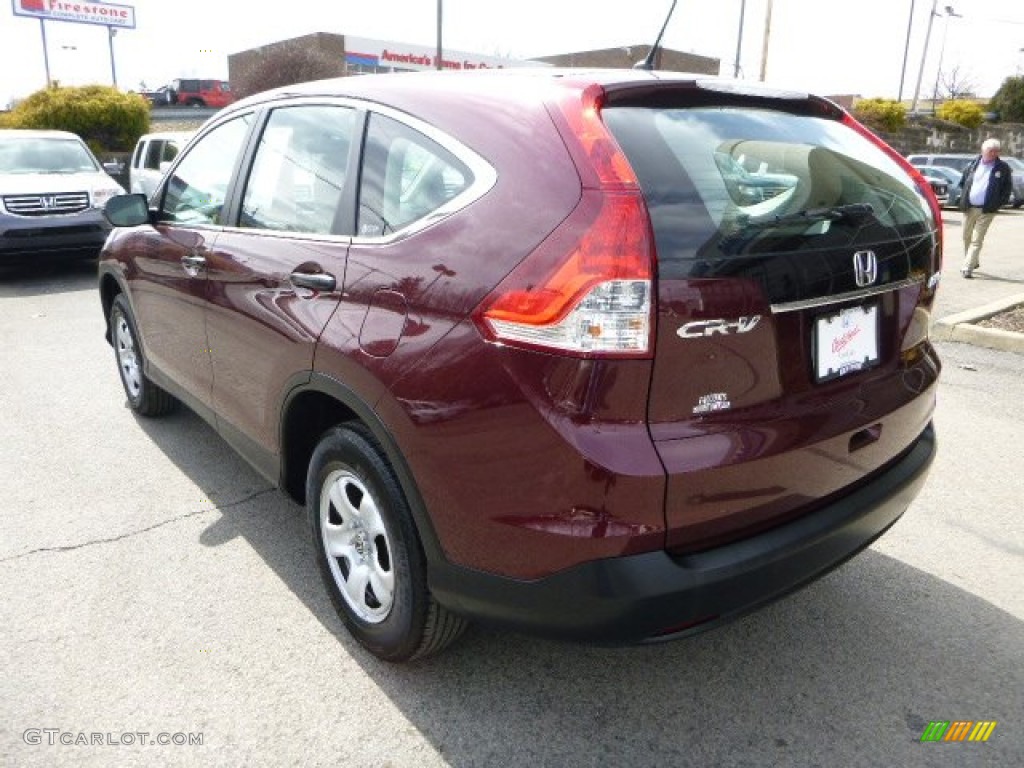 2012 CR-V LX 4WD - Basque Red Pearl II / Gray photo #3