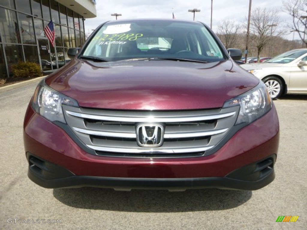 2012 CR-V LX 4WD - Basque Red Pearl II / Gray photo #8