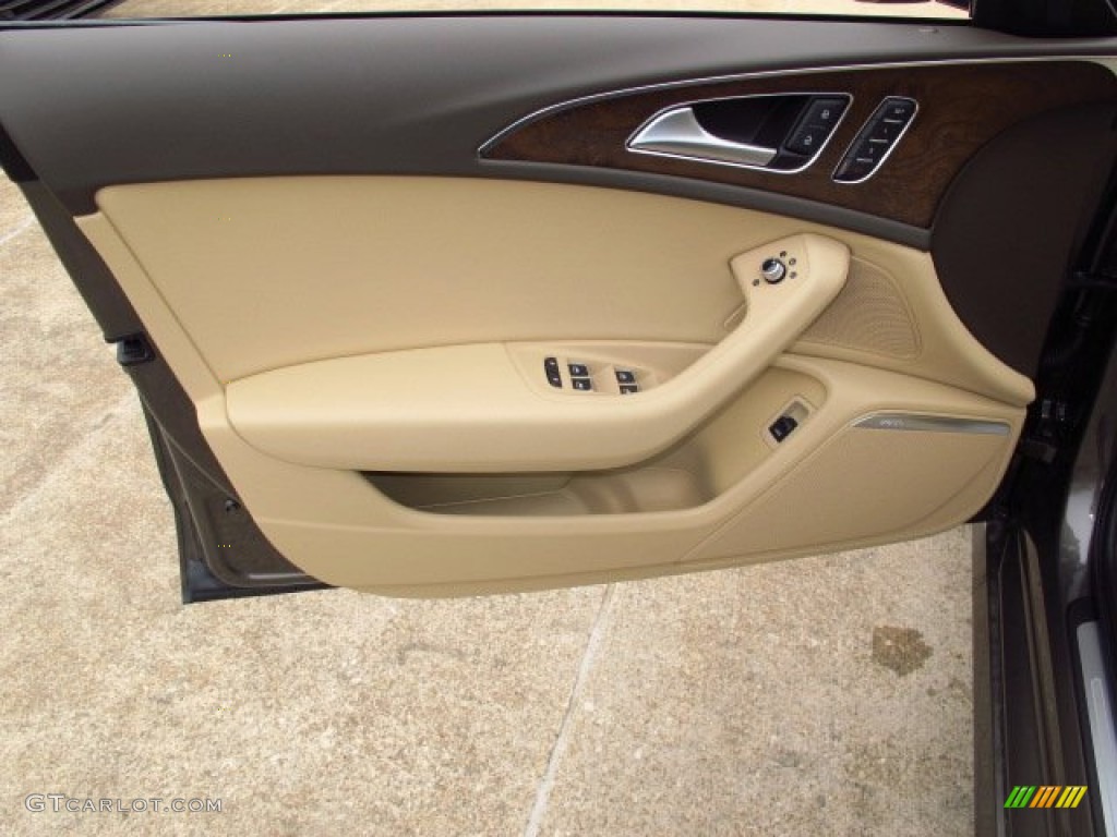 2014 A6 3.0T quattro Sedan - Dakota Gray Metallic / Velvet Beige photo #11