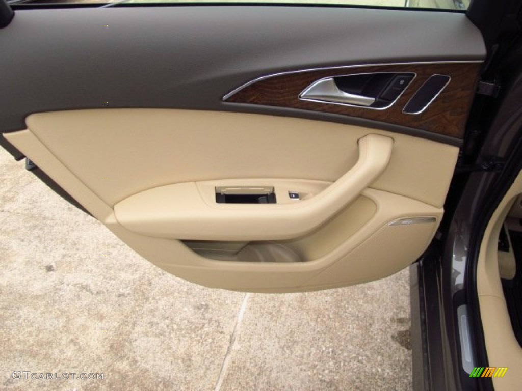 2014 A6 3.0T quattro Sedan - Dakota Gray Metallic / Velvet Beige photo #13