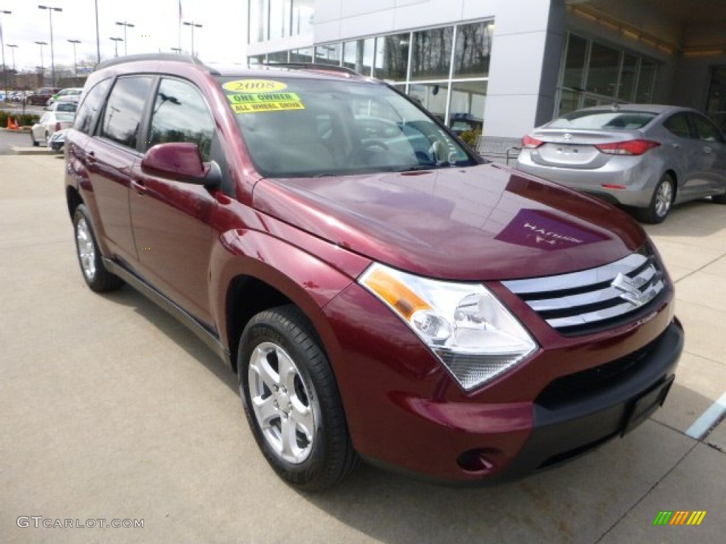2008 XL7 AWD - Cranberry Red Metallic / Beige photo #8