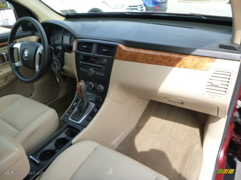 2008 XL7 AWD - Cranberry Red Metallic / Beige photo #11