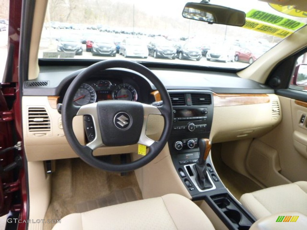 2008 XL7 AWD - Cranberry Red Metallic / Beige photo #17