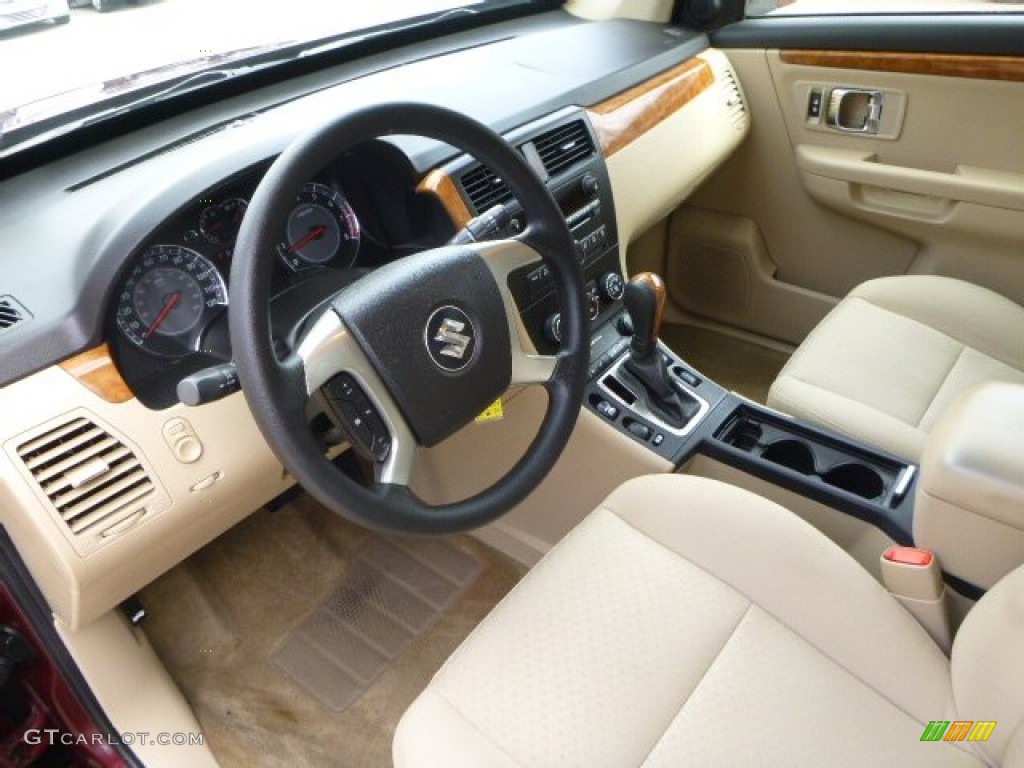 2008 XL7 AWD - Cranberry Red Metallic / Beige photo #20