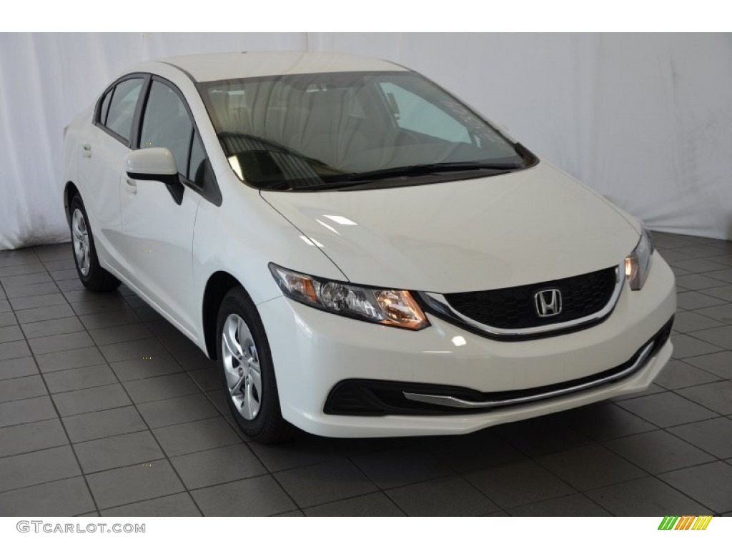 White Orchid Pearl Honda Civic