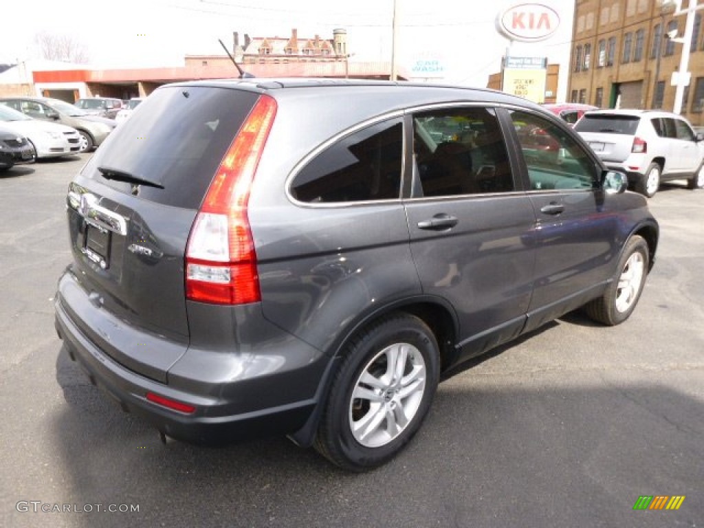 2011 CR-V EX 4WD - Polished Metal Metallic / Black photo #8