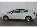 2014 White Orchid Pearl Honda Civic LX Sedan  photo #8